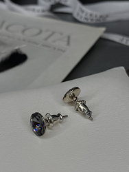 Пусеты 8 mm silver night 4