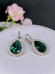Серьги BIANKA emerald  1