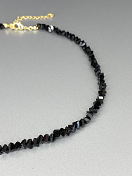 Колье шпинель хрусталь jet 1