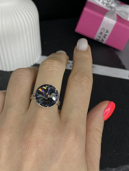 Кольцо ELIS 14мм silver night 1