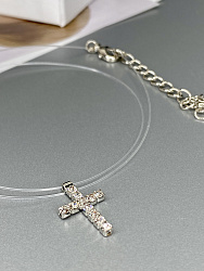 Подвеска на леске Kalipsa crystal (крест) 4