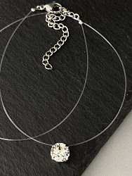 Подвеска Sara на леске crystal 2