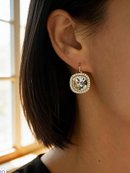 Серьги KR Kassandra crystal Au 1