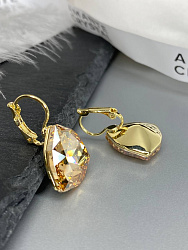 Серьги KR DAFNA 18mm golden shadow 3