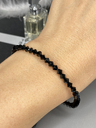 Браслет-стрейч хрусталь jet 4