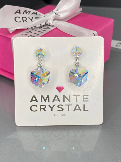 Серьги Kora 4/8mm AB