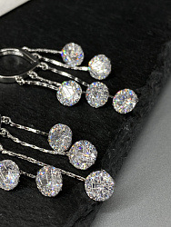 Серьги Spider гроздь 3