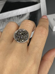 Кольцо новинка IREN black diamond 1