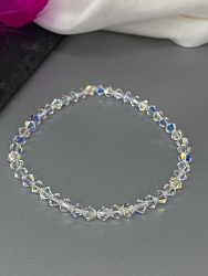 Браслет-стрейч хрусталь AB 4