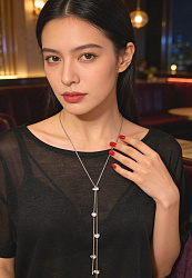 Подвеска с кулоном IREN Sharm crystal длинная утяжка 4