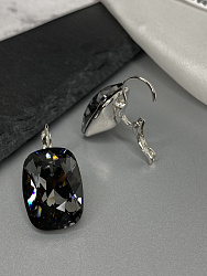 Серьги CAPRI 18mm silver night 3