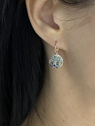 Серьги Rivolo crystal Au 1