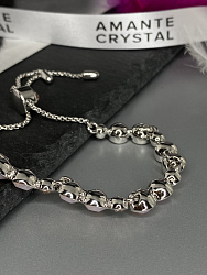 Браслет Matti стразы утяжка rose opal 1