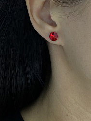 Пусеты 8mm light siam 1