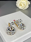 Серьги RIVOLI 18mm  с австрийскими кристаллами crystal Au