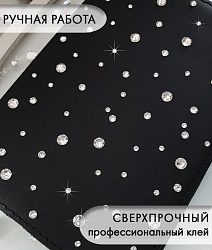 Обложка на паспорт "Россыпь" черная 1