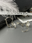Серьги RIVOLI 8mm с австрийскими кристаллами crystal