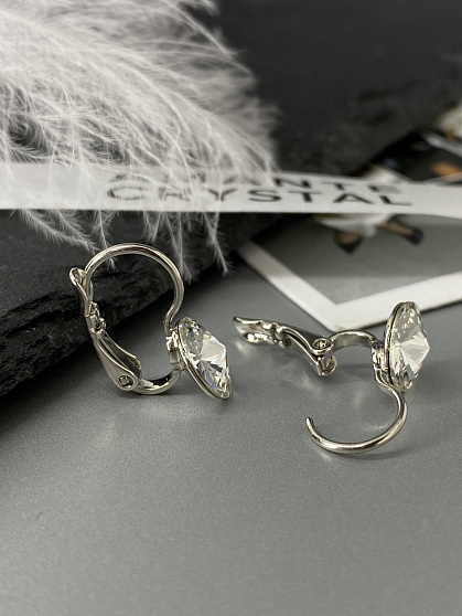 Серьги RIVOLI 8mm с австрийскими кристаллами crystal