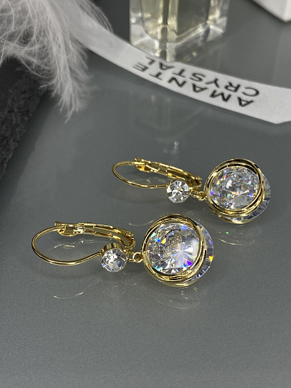 Серьги KR Жанин crystal Au