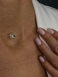 Подвеска с кулоном на леске Сердце символ любви 1