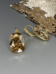 Серьги CAPRI 18mm gold 3