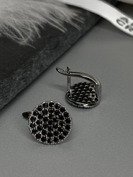 Серьги Barbara jet (циркон) 3