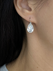 Серьги Patrice 14mm с австрийскими кристаллами crystal 3