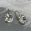 Серьги RIVOLI 14mm с австрийскими кристаллами crystal