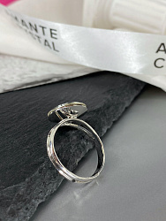 Кольцо ELIS 14mm с австрийскими кристаллами vintage rose 4