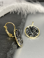 Серьги IREN jet Au 2