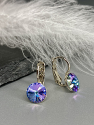 Серьги RIVOLI 8mm с австрийскими кристаллами VL 3