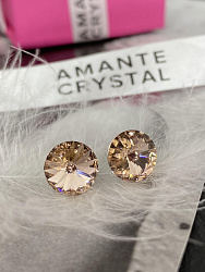 Пусеты 10 mm vintage rose 2