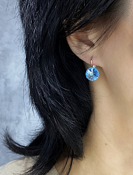 Серьги RIVOLI 12 aquamarine 1