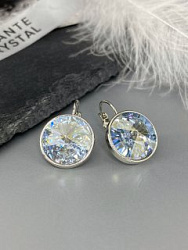 Серьги KR Rivoli 16mm blue shade 2