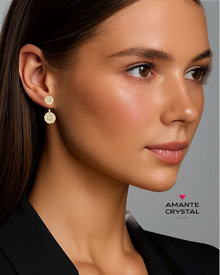 Серьги Spider 2 в 1 Au