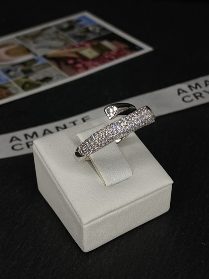 Кольцо Kiss crystal
