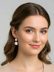 Серьги JANINE crystal Au 1