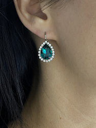 Серьги BIANKA emerald  2