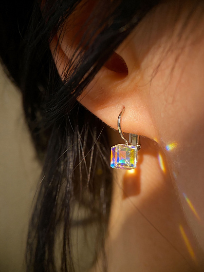 Серьги KORA 6mm AB