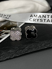 Серьги Klever crystal/jet