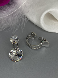 Серьги KR Roncato 14мм с австрийскими кристаллами crystal 3