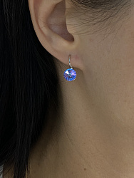 Серьги RIVOLI 8mm с австрийскими кристаллами VL 1