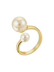Кольцо жемчуг Au