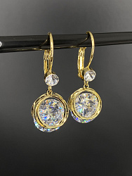 Серьги KR Жанин crystal Au 2