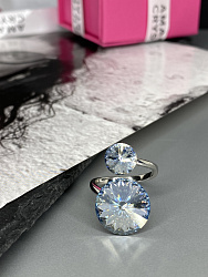 Кольцо KR JANINE blue shade 3