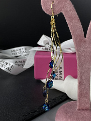 Cерьги KR SOFI bermuda blue Au 2