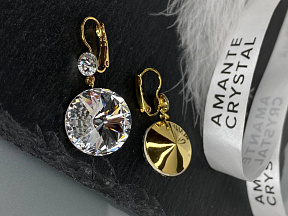 Серьги JANINE18/6 crystal Au 3