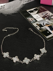 Браслет Klever crystal/white покрытие белый родий 2