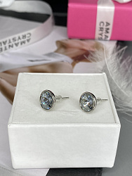 Серьги KR 10mm blue shade 4