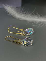 Серьги Brilliant AB 18mm Au 1